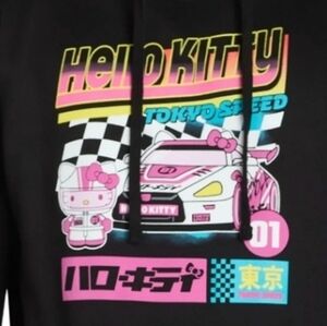 Hello Kitty Tokyo Speed Hoodie - L oversized Read Description